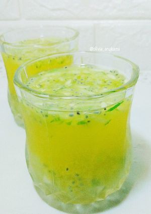 Foto resep Es Nutrisari Yakult ++