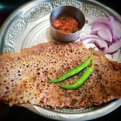 A picture of Instant Ragi/Finger Millet dosa.