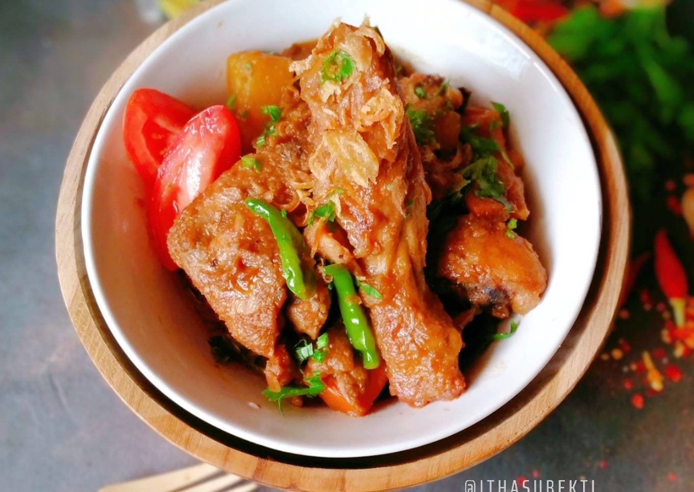Semur Kecap Ayam Kentang Wortel