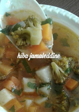 A picture of Broccoli and Vegetable Soup.