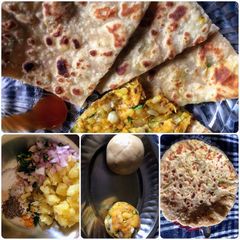 A picture of Aloo paratha.
