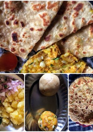 A picture of Aloo paratha.