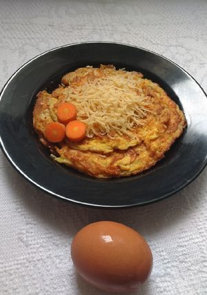 Foto resep Omelet wortel keju