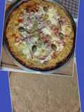 Pizza base de arroz y verduras con fainá clásica