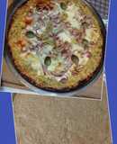 Pizza base de arroz y verduras con fainá clásica