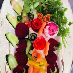 A picture of Vegetables salad.