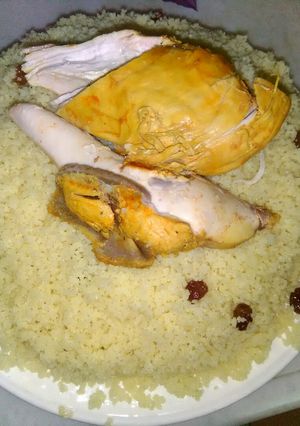 A picture of Algerian Couscous.