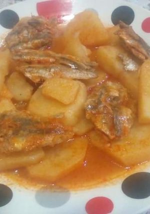 صورة لوصفة شطيطحة بطاطا بالسردين