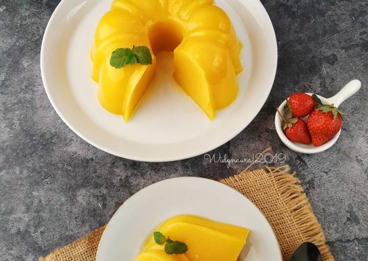 Langkah Mudah untuk Membuat Puding mangga #Bandungrecook2_pujiwinarni yang Enak