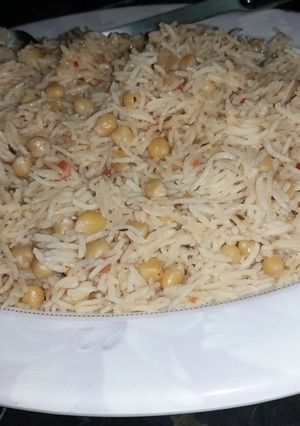 A picture of Chana Pulao.