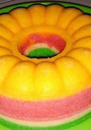 Foto resep Bolu kukus pelangi