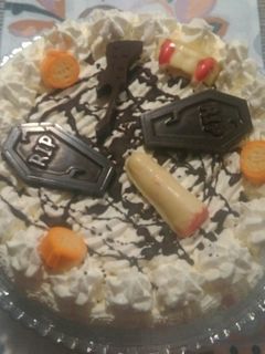 Una foto de Tarta Halloween de queso fresco