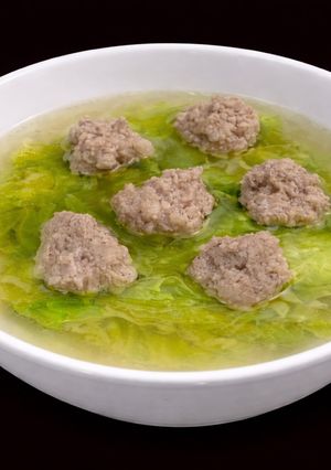 Hình của món SP.0827 - Canh Cải Dún Thịt Viên.
