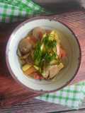 Tumis kapri jagung muda bakso