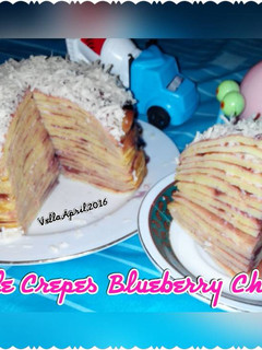 Foto resep Mile Crepes Blueberry Cheese