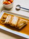 Simmered Leather Jacket in ginger soy sauce