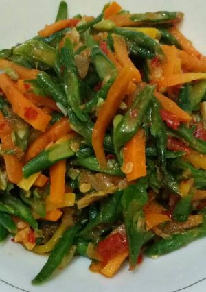 Foto resep Tumis kacang panjang & wortel
