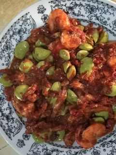 Foto resep Sambal teratai (teri udang petai)