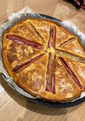 Une photo de Tarte à la rhubarbe
