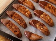 A picture of biscotti with almonds