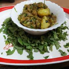 मेथी और काले नमक के आलू (methi aur kale namak ke aloo recipe in hindi)-レシピのメイン写真