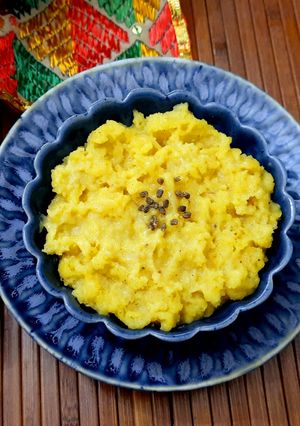 A picture of Nut-Free Moong Dal Atta Halwa.