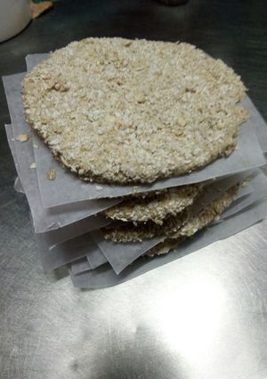Una foto de Milanesas de soja veganas