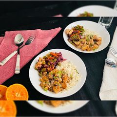 A picture of Teriyaki Chicken Rice Bowls.
