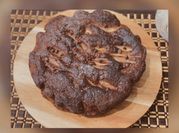 Una foto di torta pere