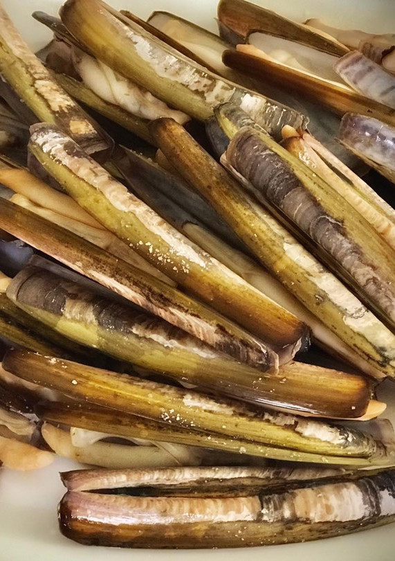 Una foto de Navajas al horno