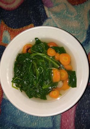 Foto resep Bening sayur bayem+wortel