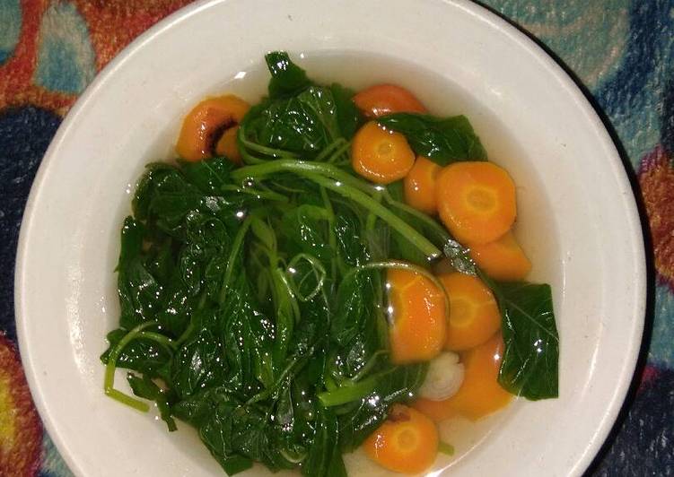 Resep Bening sayur bayem+wortel yang Bikin Ngiler