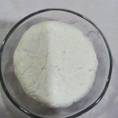A picture of Homemade mozzarella cheese.