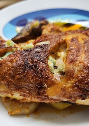 صورة لوصفة دجاج بالبطاطا بالفرن 😋