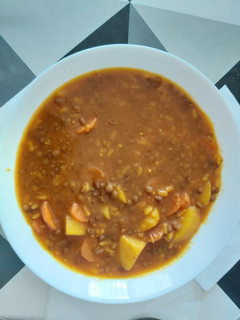 Una foto de Lentejas con arroz..😀