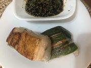 Una foto de tofu al limón