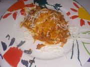 Una foto de macarrones con tomate con thermomix