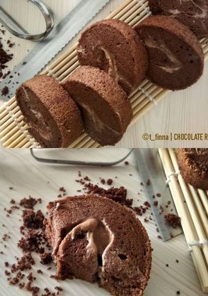Foto resep Double Chocolate Roll Cake