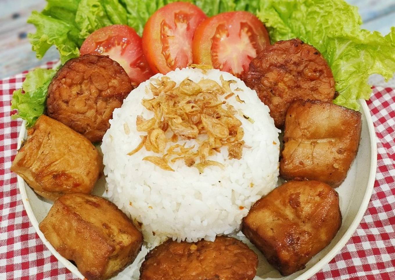 Tahu Tempe Ungkep Pedas Manis (Bacem Spesial)