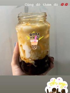 Hình của món Sữa tươi trân châu đường đen.