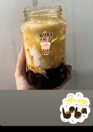 Hình của món Sữa tươi trân châu đường đen.