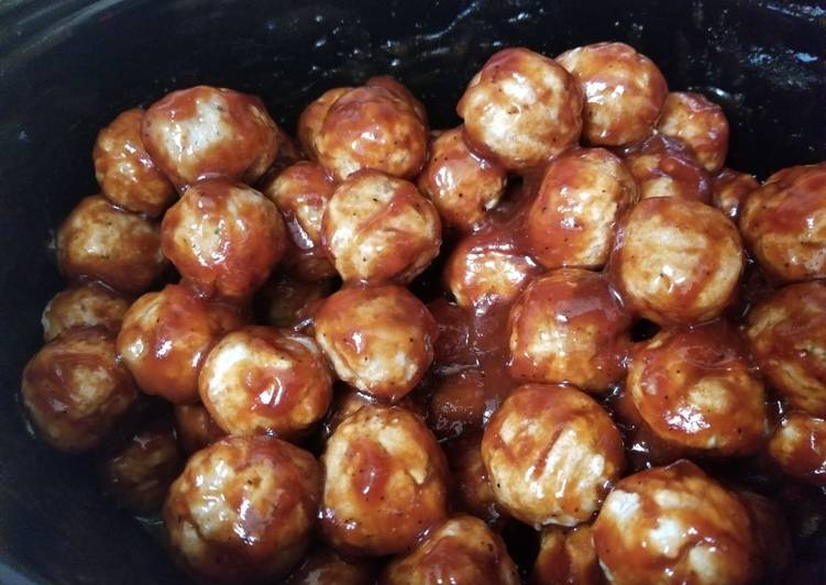 Crockpot BBQ Meatballs