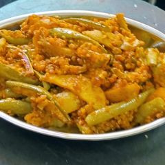 A picture of You’ll Love Parwal! Potato & Pointed Gourd Sabzi with a Secret Sesame - Sev Masala.