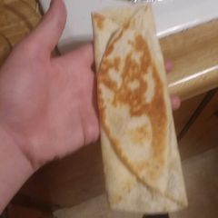 A picture of Folded cheese quesadillas.