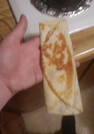 A picture of Folded cheese quesadillas.