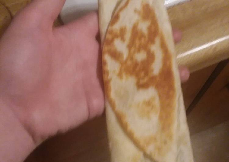 Folded cheese quesadillas