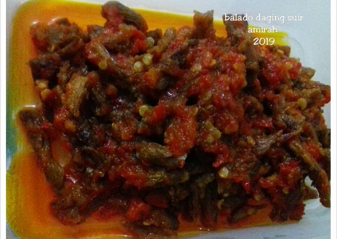 Balado daging suir