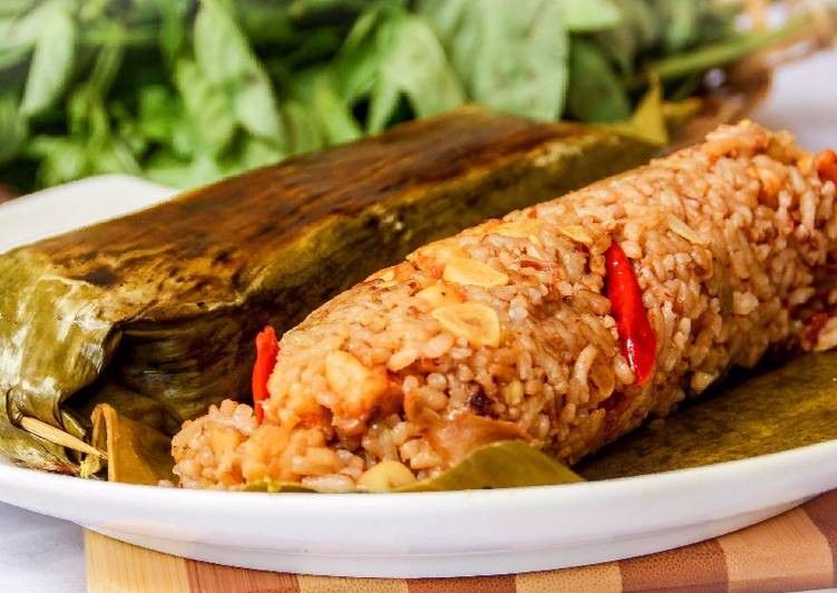 Pepes Nasi Merah Seafood