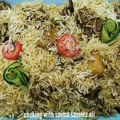 Hara masala zafrani biryani #cookpadapp #kobabandcookpad A picture of Hara masala zafrani biryani #cookpadapp #kobabandcookpad.