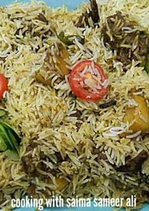 A picture of Hara masala zafrani biryani #cookpadapp #kobabandcookpad.